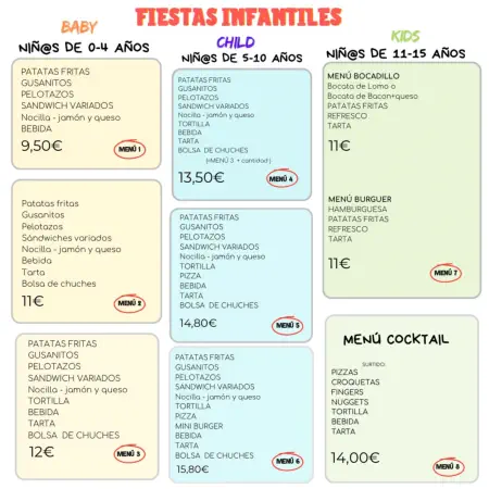 Para nuestros pequeños invitados